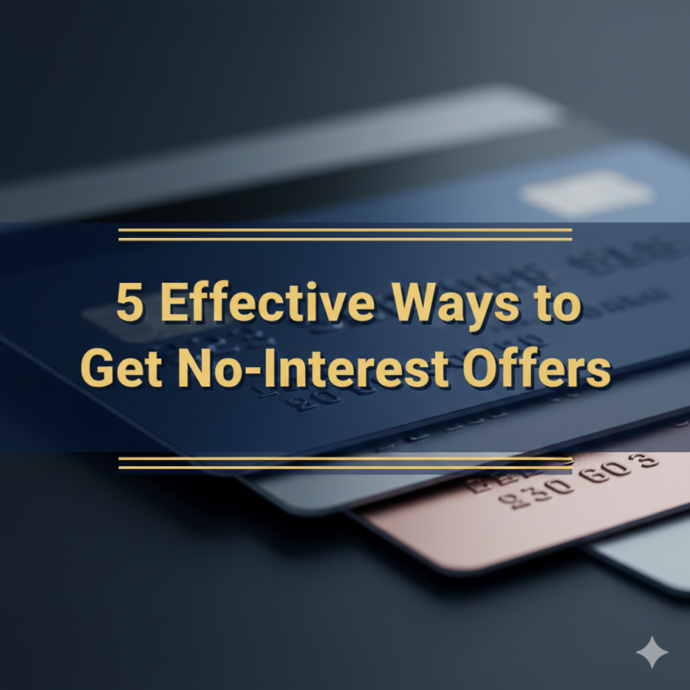 5 Effective Ways to Get No-Interest Offers